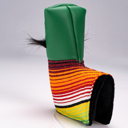 Mustache Sugar Skull - Blade Putter Cover Green - Pins and Aces