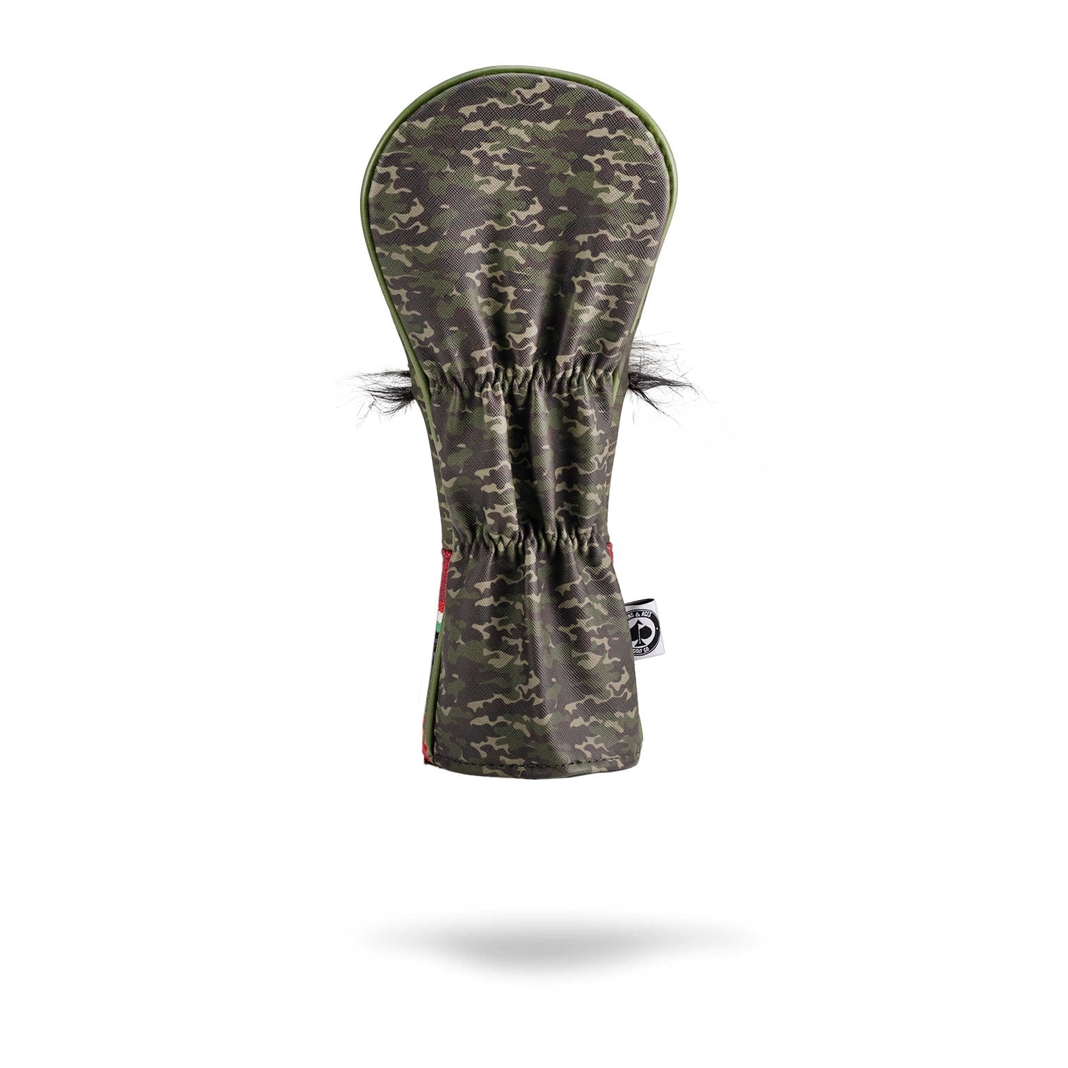 Mustache Sugar Skull - Fairway Cover Green Camo - Pins and Aces