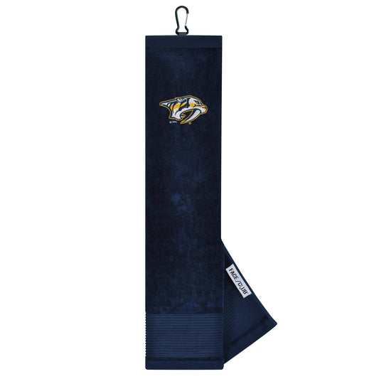 Nashville Predators Face/Club Tri-Fold Embroidered Towel |Team Effort - Team Effort