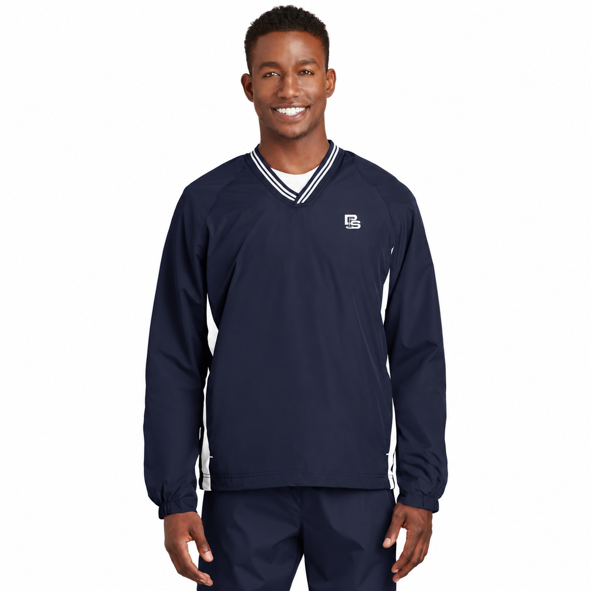 Black Square Golf Men’s V-Neck Wind Shirt