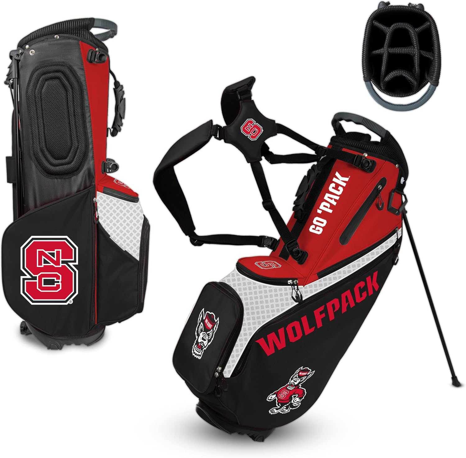 NC State Back Nine Stand Bag NCAA |Team Effort - Team Effort