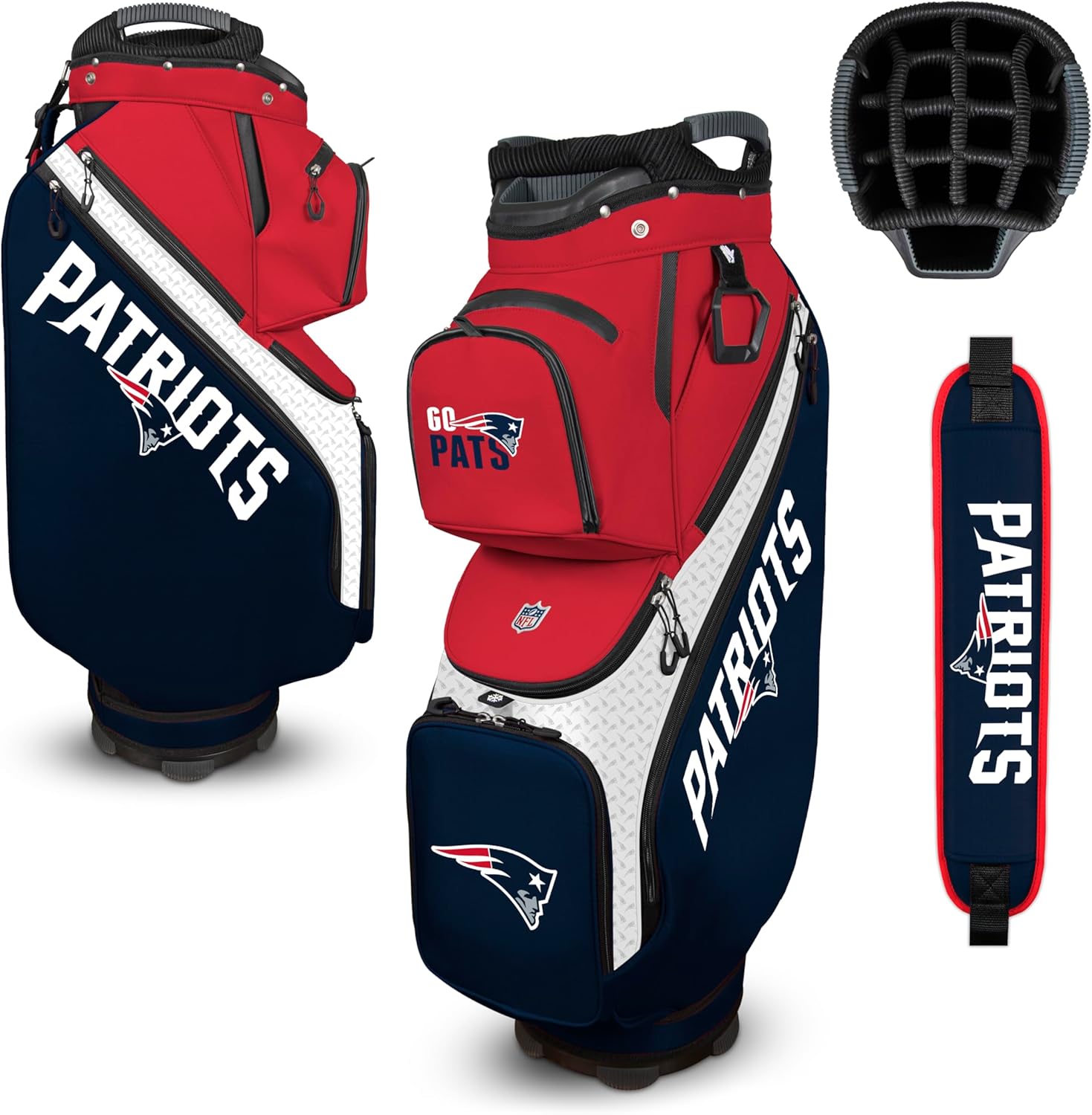 New England Patriots Clubhouse Cooler Cart Bag |Team Effort - Team Effort