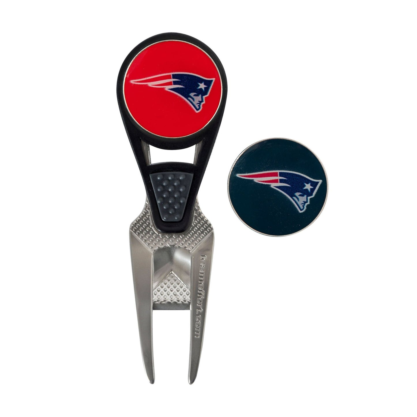 New England Patriots CVX Ball Mark Repair Tool & 2 Ball Markers |Team Effort - Team Effort
