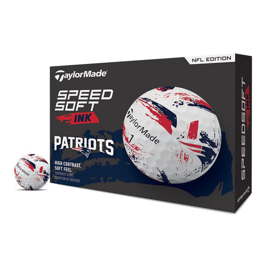 New England Patriots SpeedSoft Ink Golf Balls - TaylorMade Team