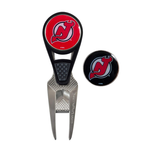 New Jersey Devils CVX Ball Mark Repair Tool & 2 Ball Markers |Team Effort - Team Effort