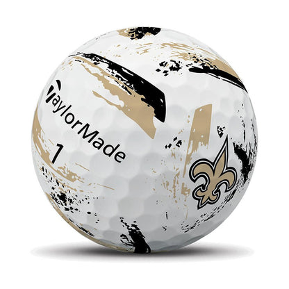 New Orleans Saints SpeedSoft Ink Golf Balls - TaylorMade Team