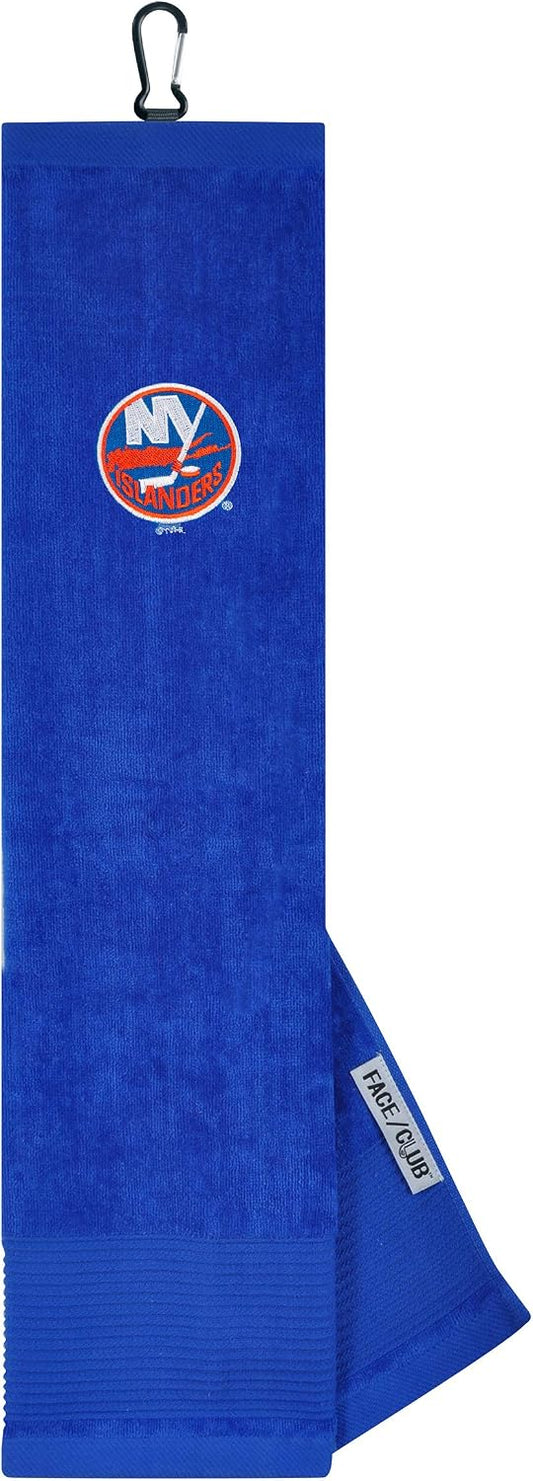 New York Islanders Face/Club Tri-Fold Embroidered Towel |Team Effort - Team Effort