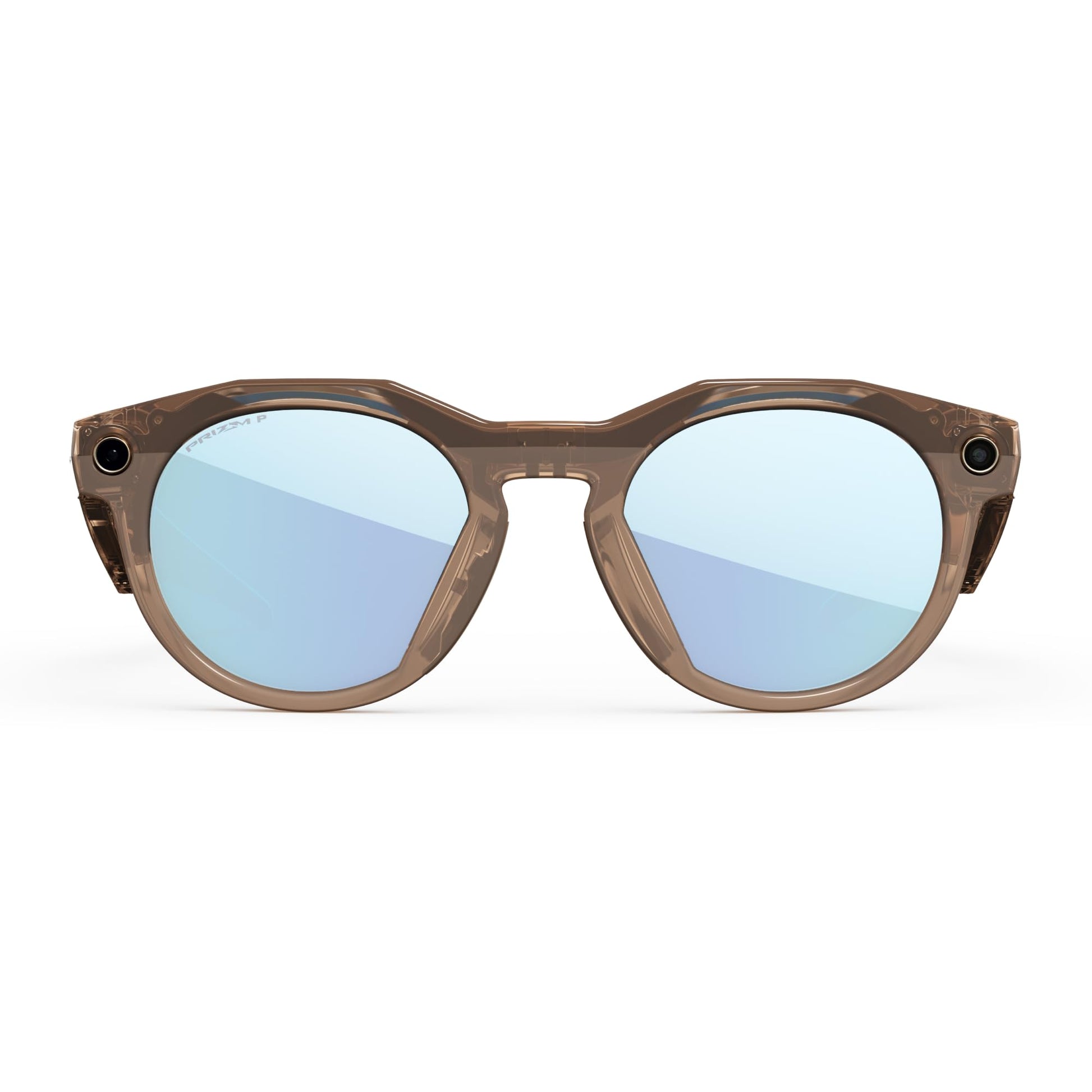 Oakley | Meta HSTN - with Meta AI, Audio, Photo, Video Compatibility - Warm Grey, Prizm™ Ruby - Oakley