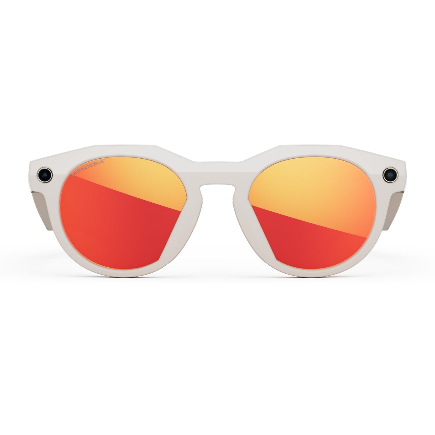 Oakley | Meta HSTN - with Meta AI, Audio, Photo, Video Compatibility - Warm Grey, Prizm™ Ruby - Oakley