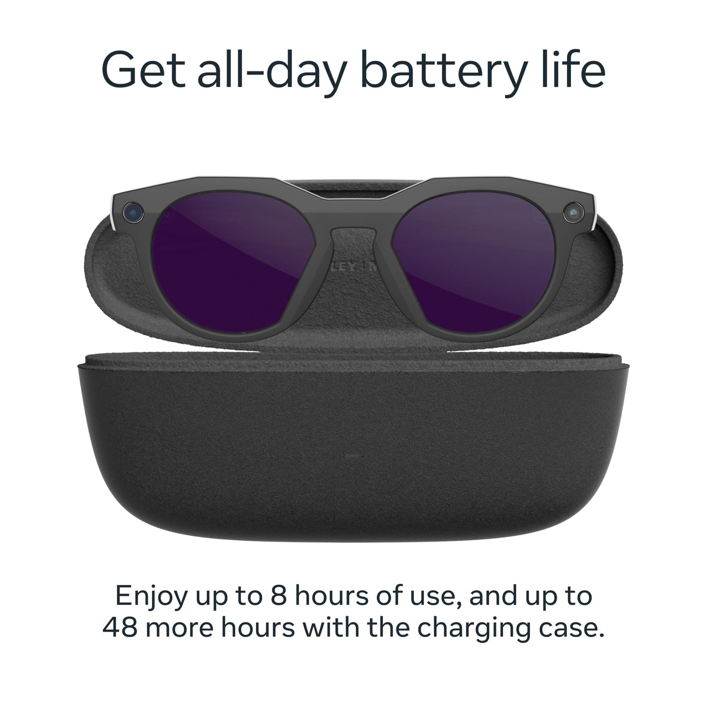 Oakley | Meta HSTN - with Meta AI, Audio, Photo, Video Compatibility - Warm Grey, Prizm™ Ruby - Oakley