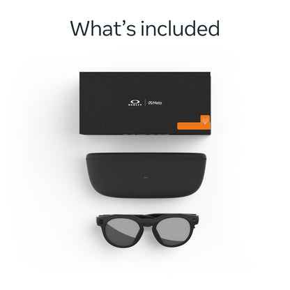 Oakley | Meta HSTN - with Meta AI, Audio, Photo, Video Compatibility - Warm Grey, Prizm™ Ruby - Oakley