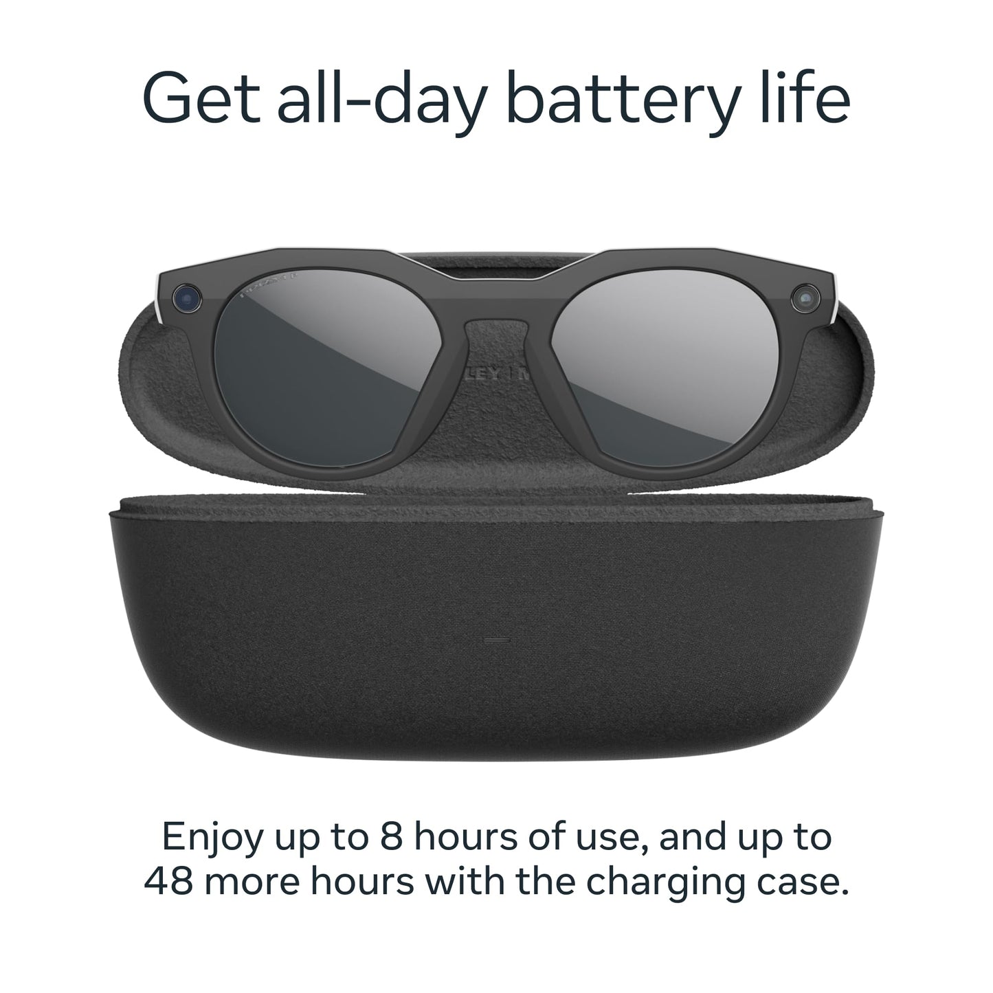 Oakley | Meta HSTN - with Meta AI, Audio, Photo, Video Compatibility - Warm Grey, Prizm™ Ruby - Oakley