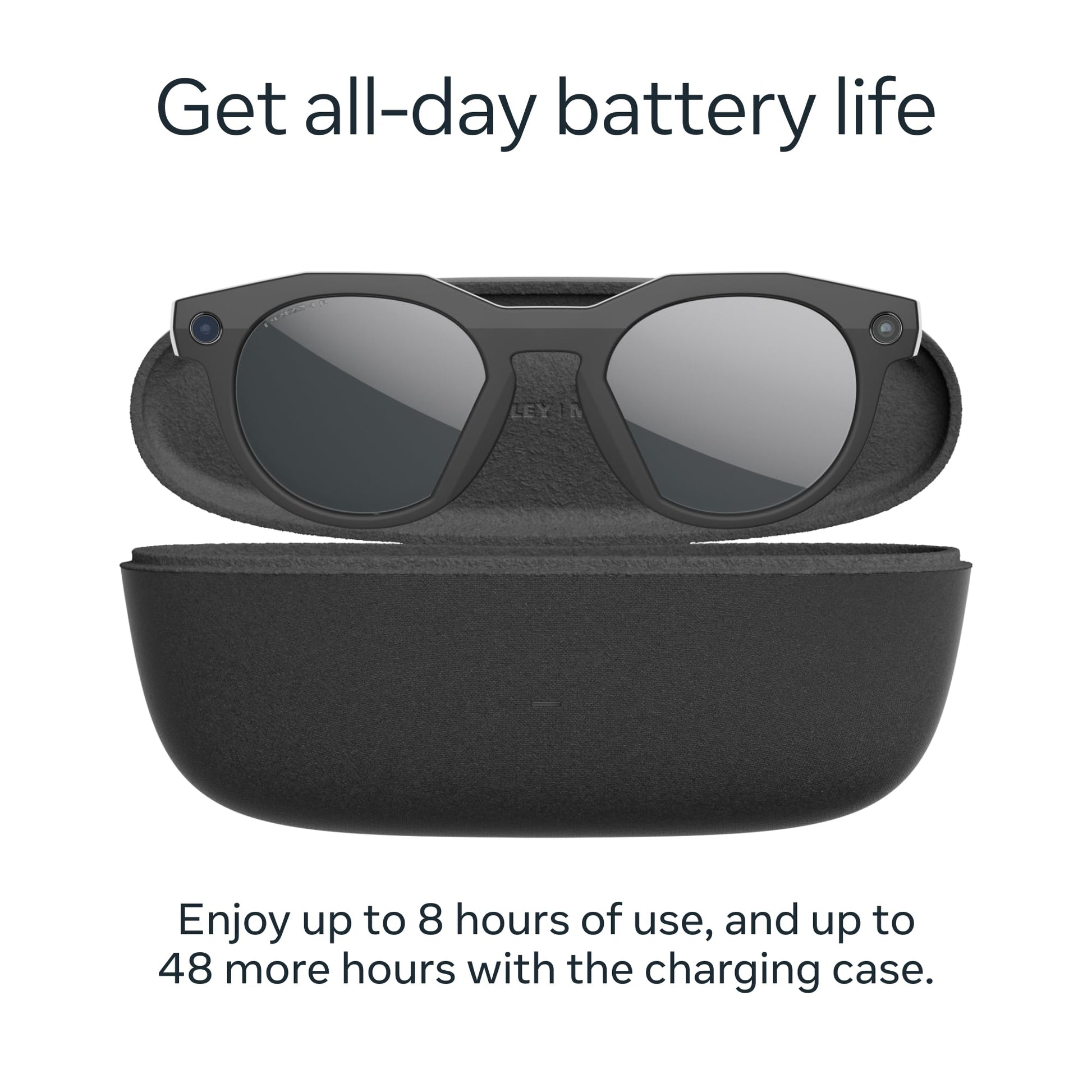 Oakley | Meta HSTN - with Meta AI, Audio, Photo, Video Compatibility - Warm Grey, Prizm™ Ruby - Oakley