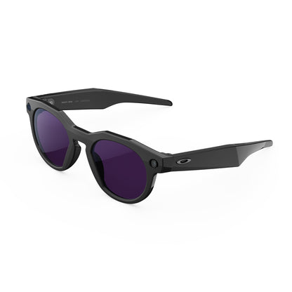Oakley | Meta HSTN - with Meta AI, Audio, Photo, Video Compatibility - Warm Grey, Prizm™ Ruby - Oakley