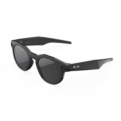 Oakley | Meta HSTN - with Meta AI, Audio, Photo, Video Compatibility - Warm Grey, Prizm™ Ruby - Oakley