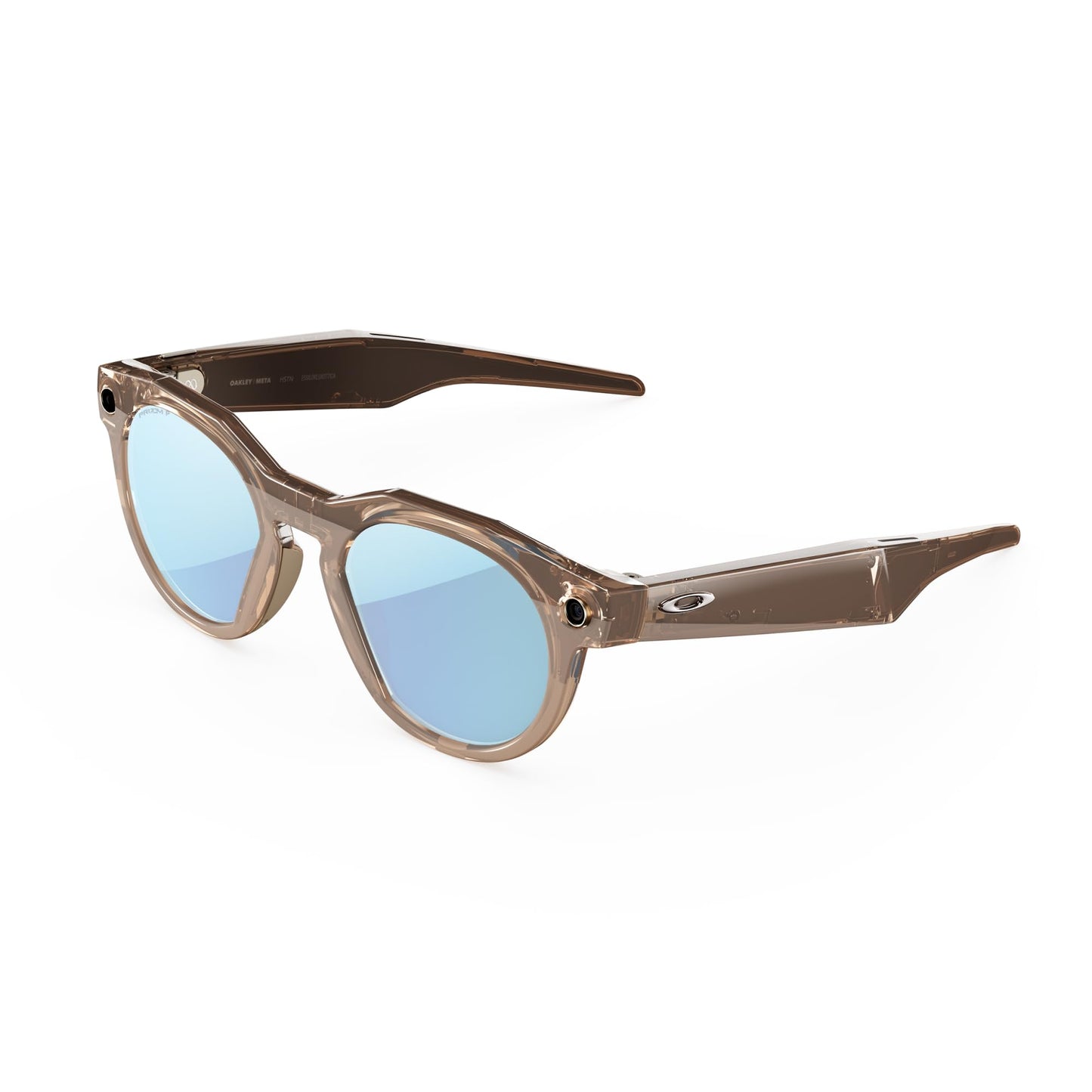 Oakley | Meta HSTN - with Meta AI, Audio, Photo, Video Compatibility - Warm Grey, Prizm™ Ruby - Oakley