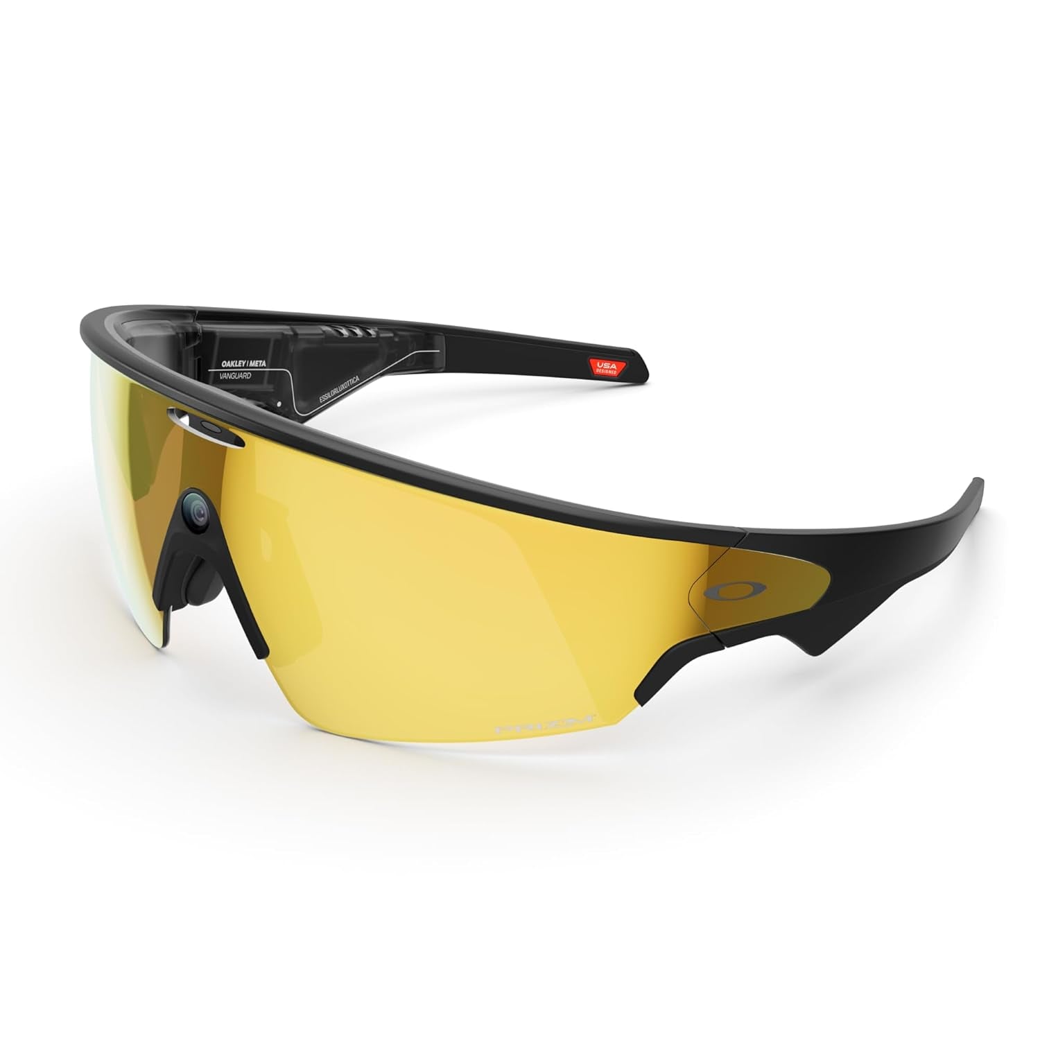 Oakley | Meta Vanguard with Meta AI, Audio, Photo, Video Compatibility - Black, Prizm™ 24K - Oakley
