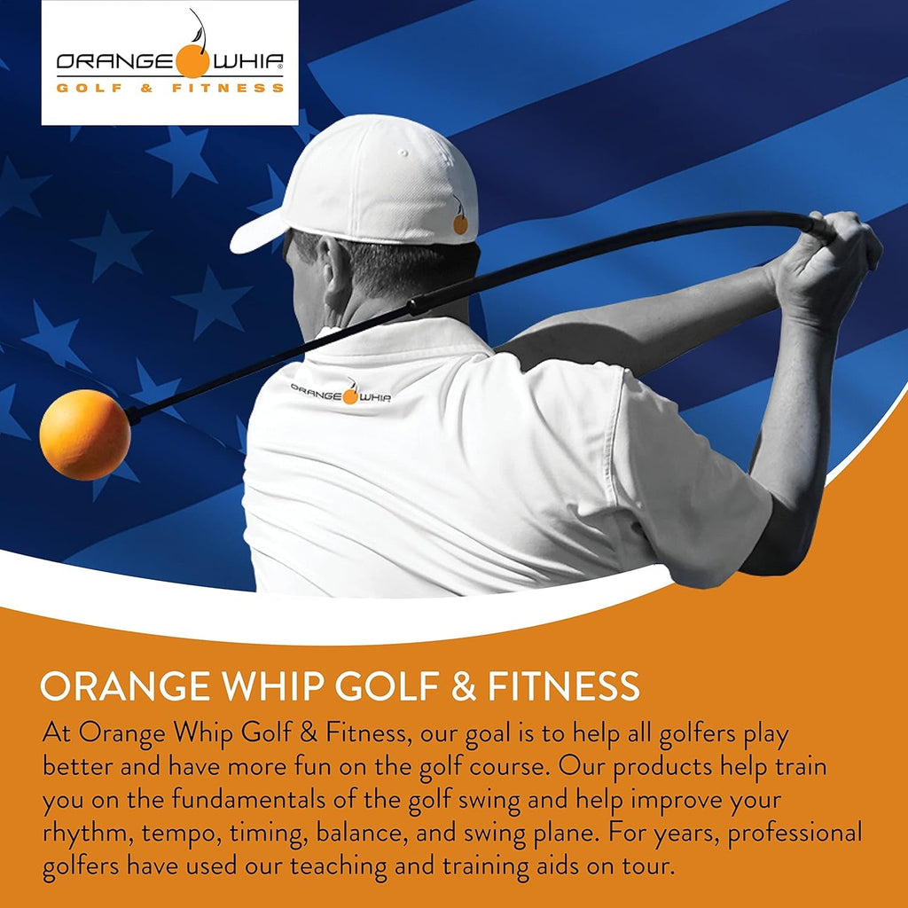 Orange Whip Golf Swing Trainer Aid - Compact - 35.5" -