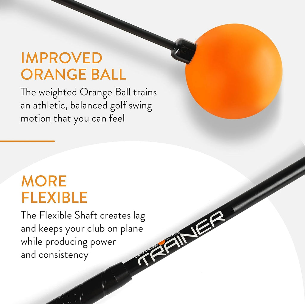 Orange Whip Golf Swing Trainer Aid - Compact - 35.5" -