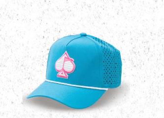 Perforated Rope Hat - Baby Blue - Pins and Aces