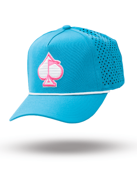 Perforated Rope Hat - Baby Blue - Pins and Aces