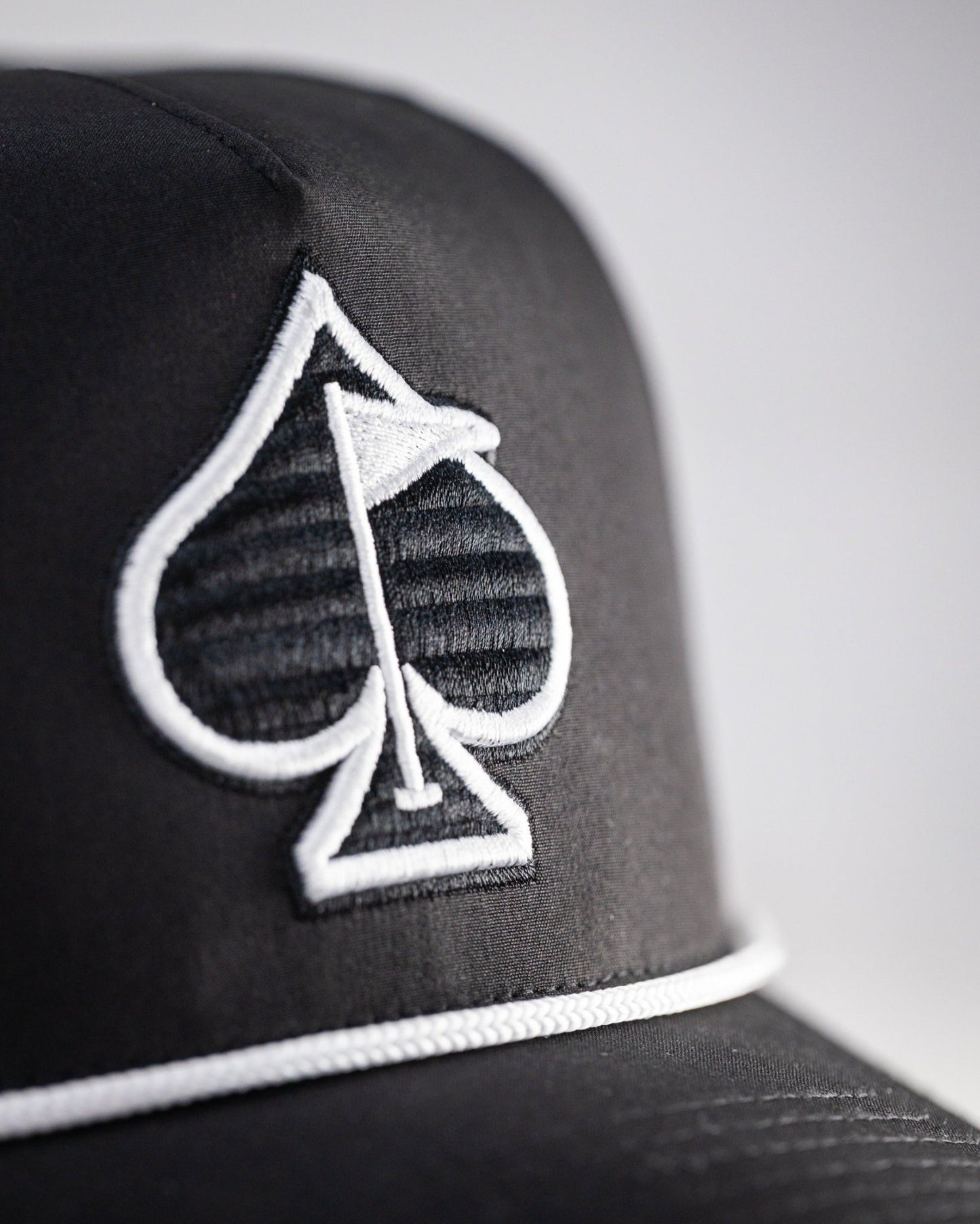 Perforated Rope Hat - Black - Pins and Aces