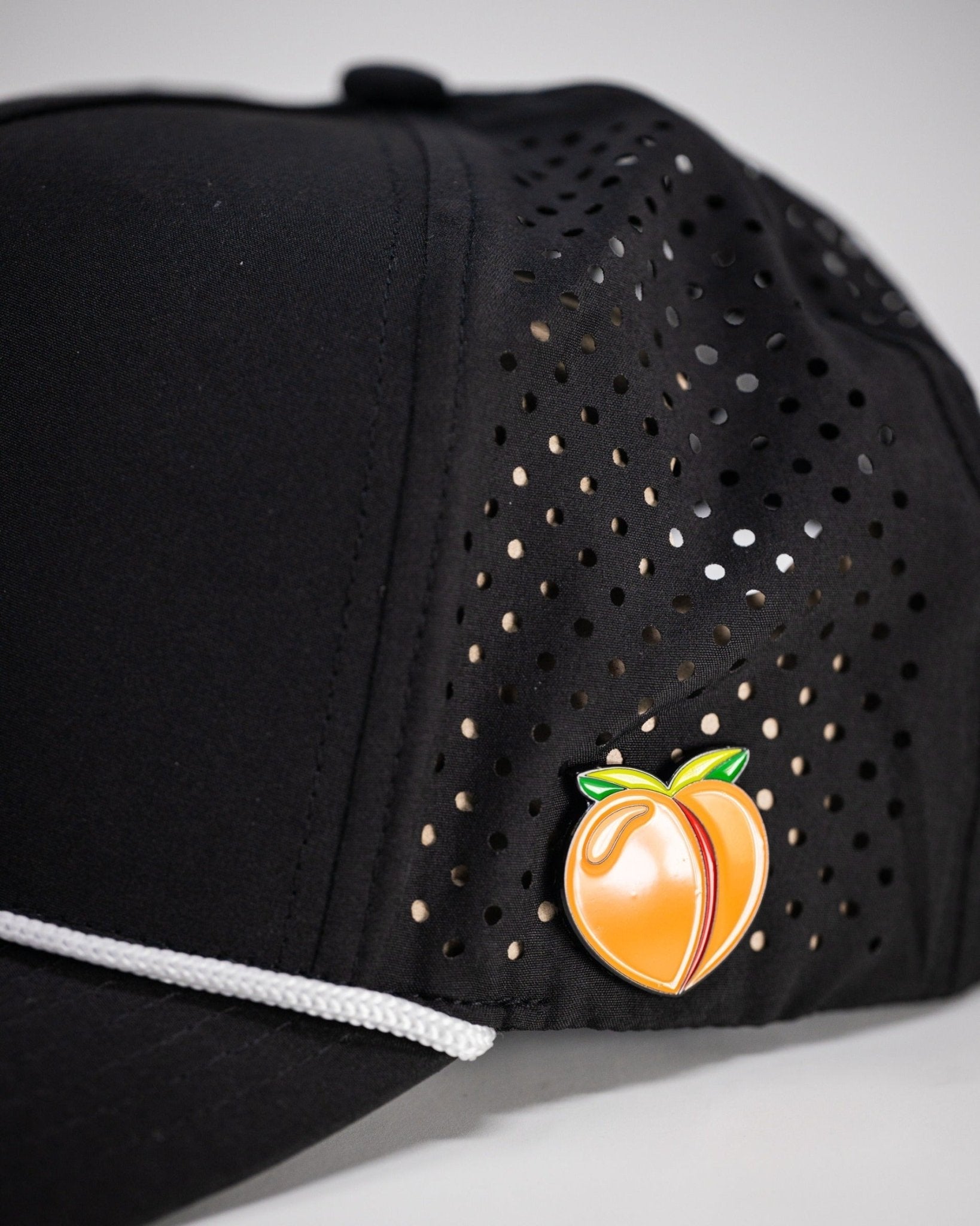 Perforated Rope Hat - Black - Pins and Aces