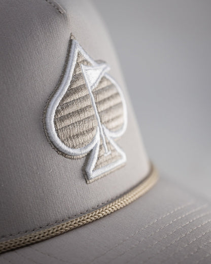 Perforated Rope Hat - Bone - Pins and Aces