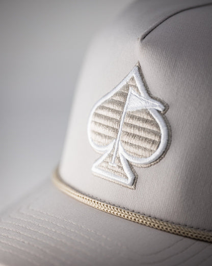 Perforated Rope Hat - Bone - Pins and Aces