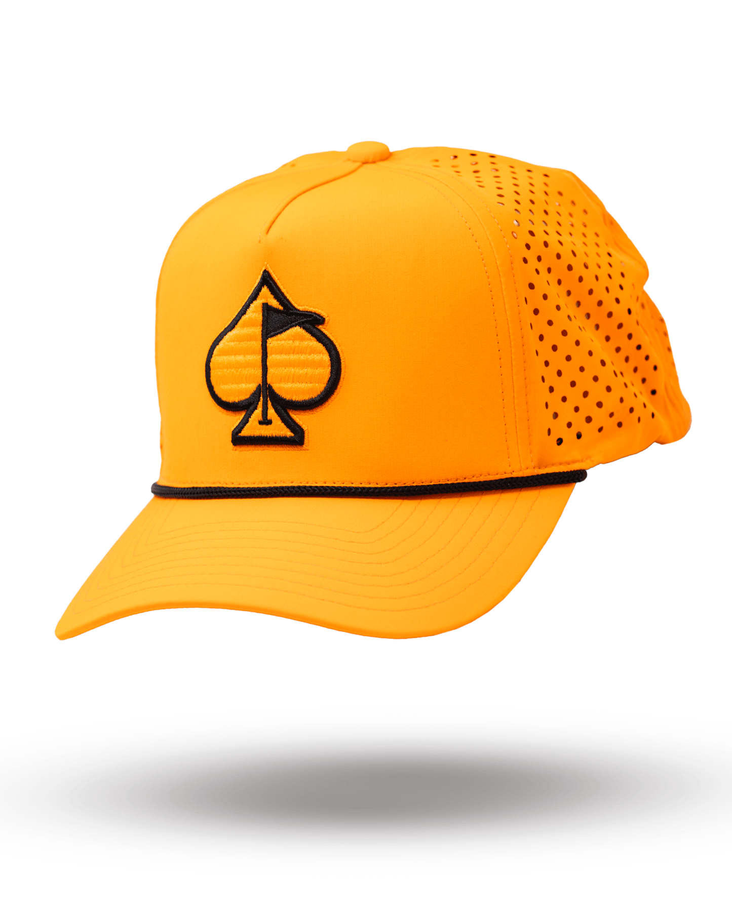 Perforated Rope Hat - Highlighter Orange - Pins and Aces