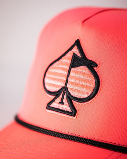Perforated Rope Hat - Highlighter Pink - Pins and Aces