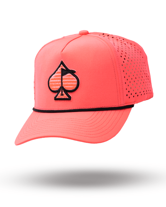 Perforated Rope Hat - Highlighter Pink - Pins and Aces