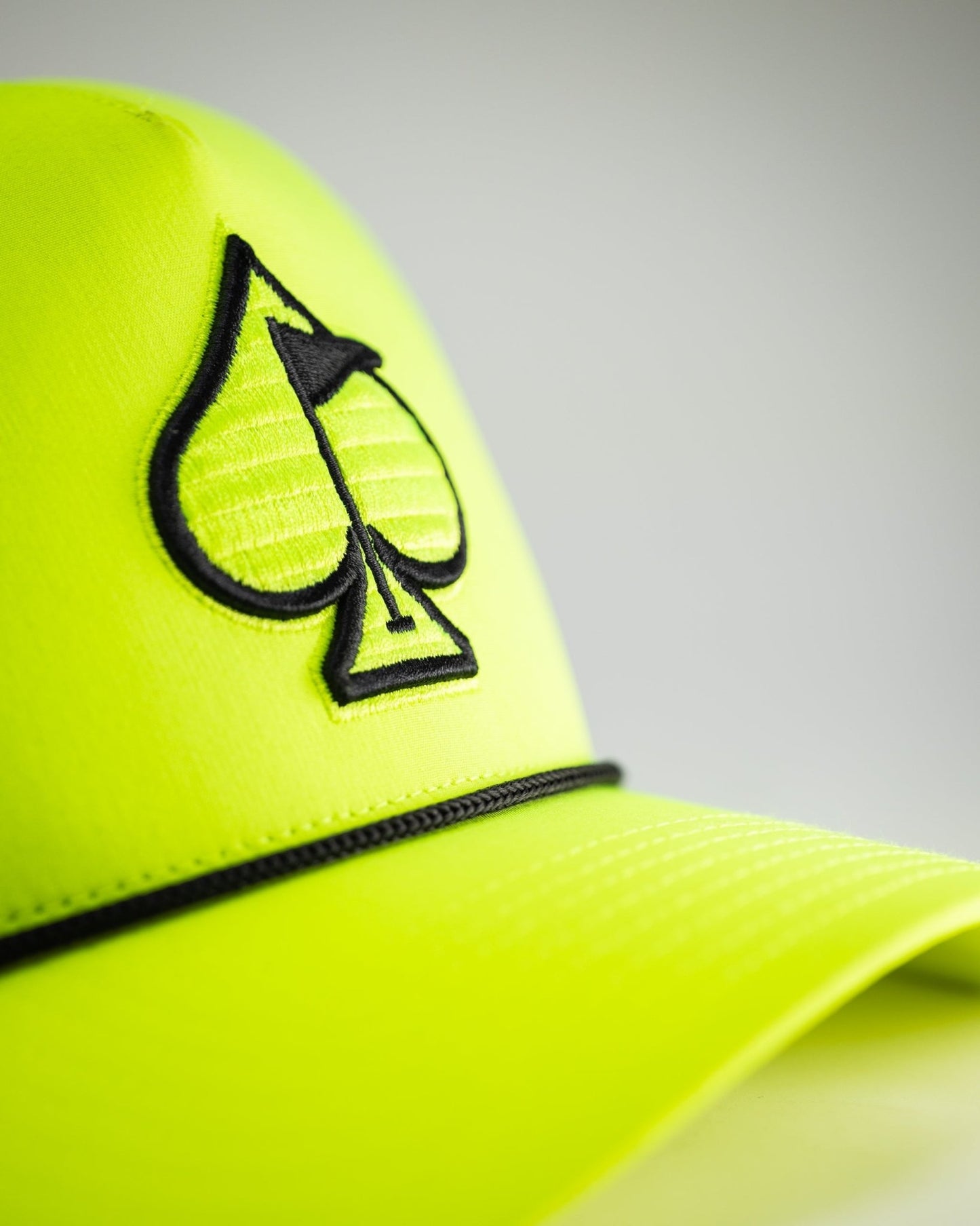 Perforated Rope Hat - Highlighter Yellow - Pins and Aces
