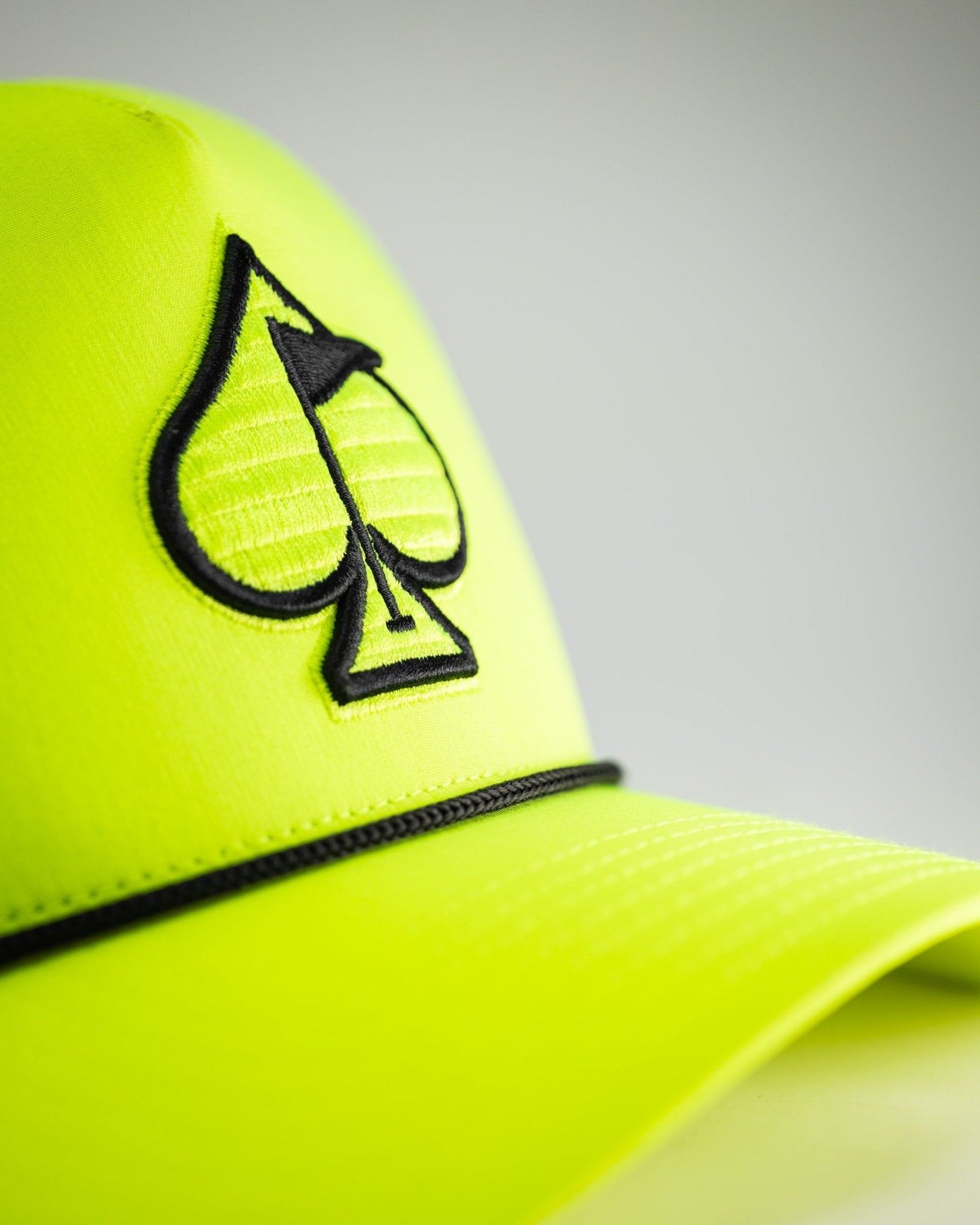 Perforated Rope Hat - Highlighter Yellow - Pins and Aces