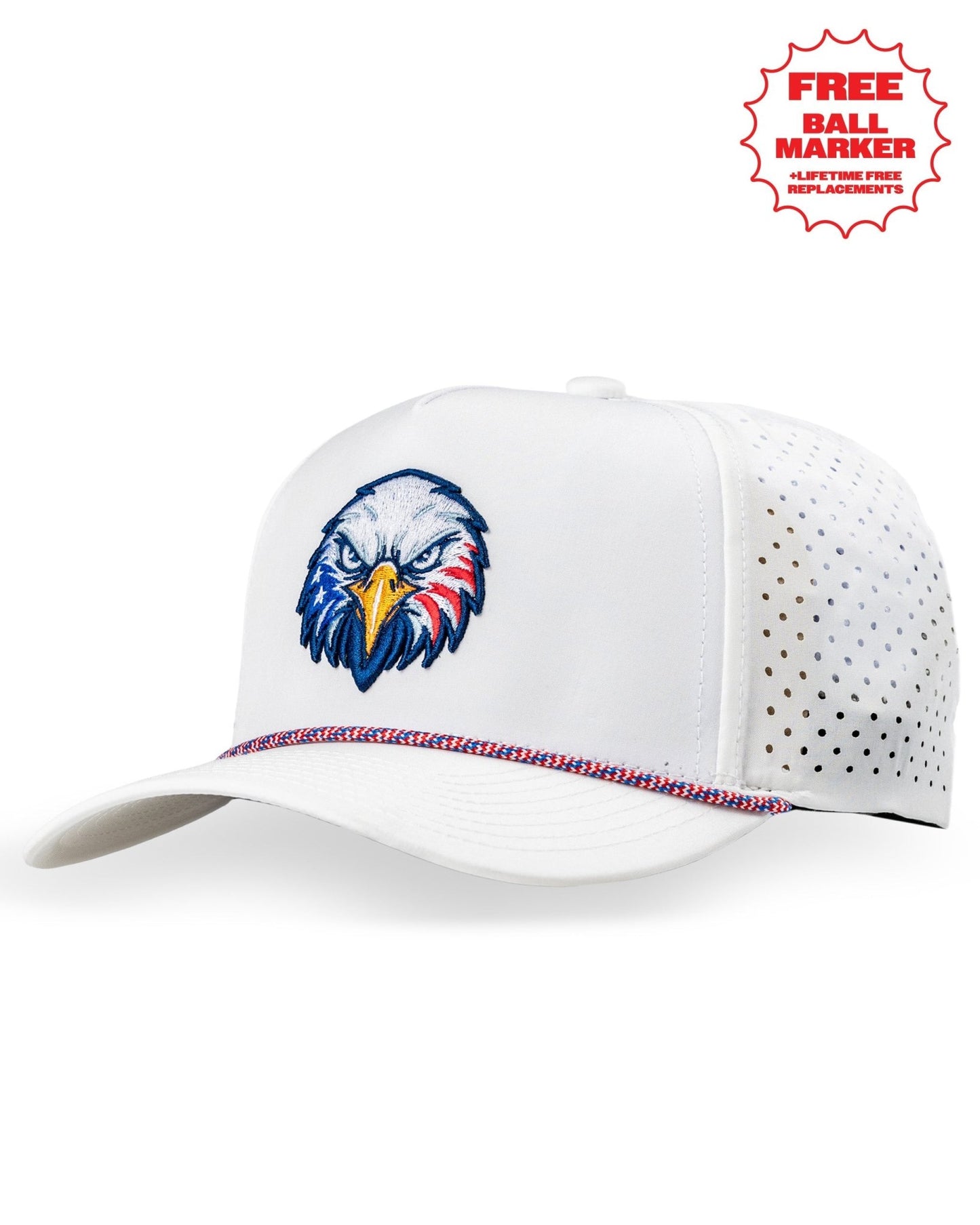Perforated Rope Hat - Independence Eagle - Pins and Aces