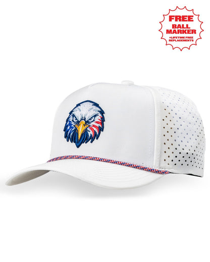 Perforated Rope Hat - Independence Eagle - Pins and Aces