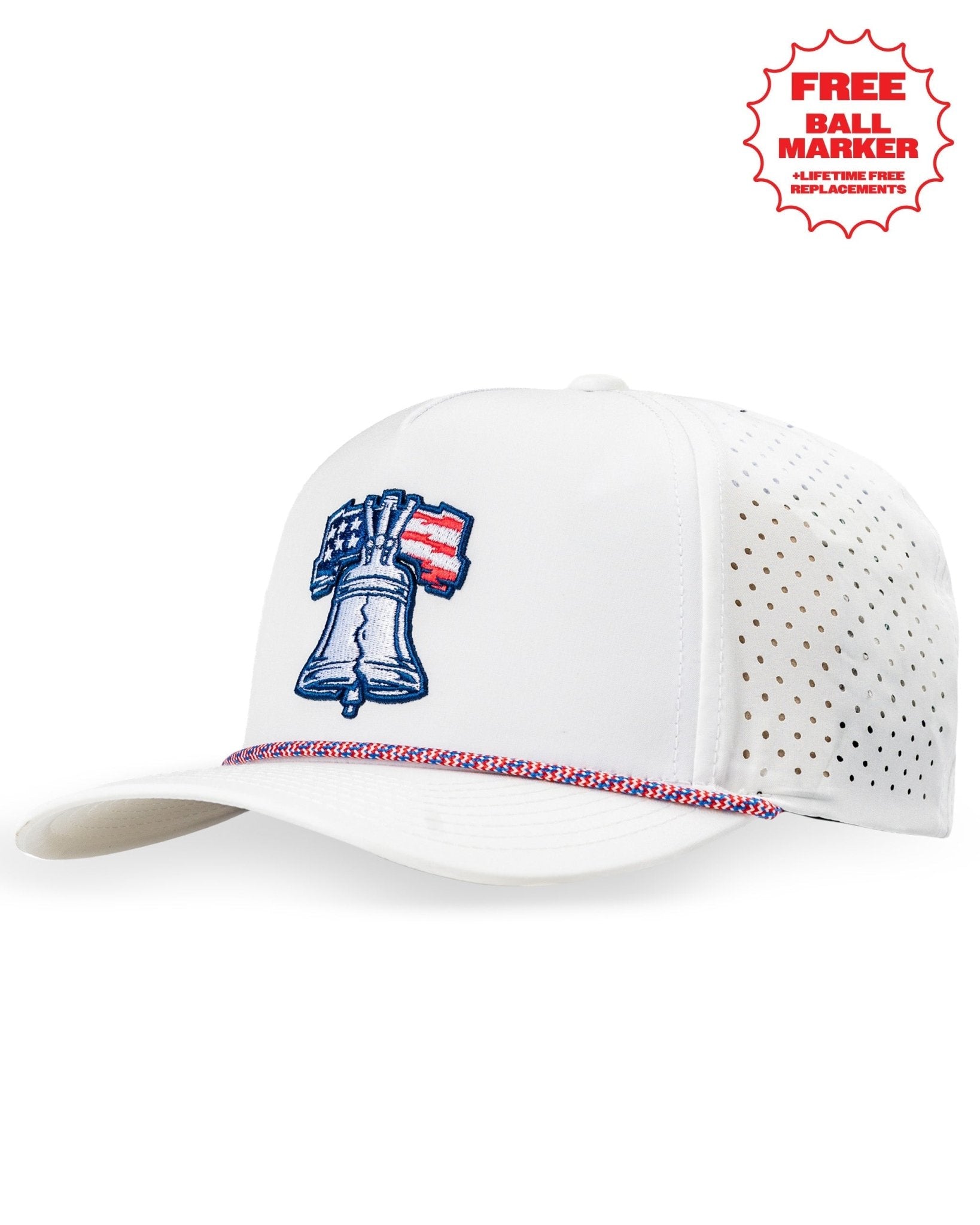 Perforated Rope Hat - Liberty Bell - Pins and Aces