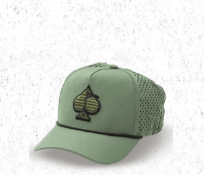 Perforated Rope Hat - Olive - Pins and Aces