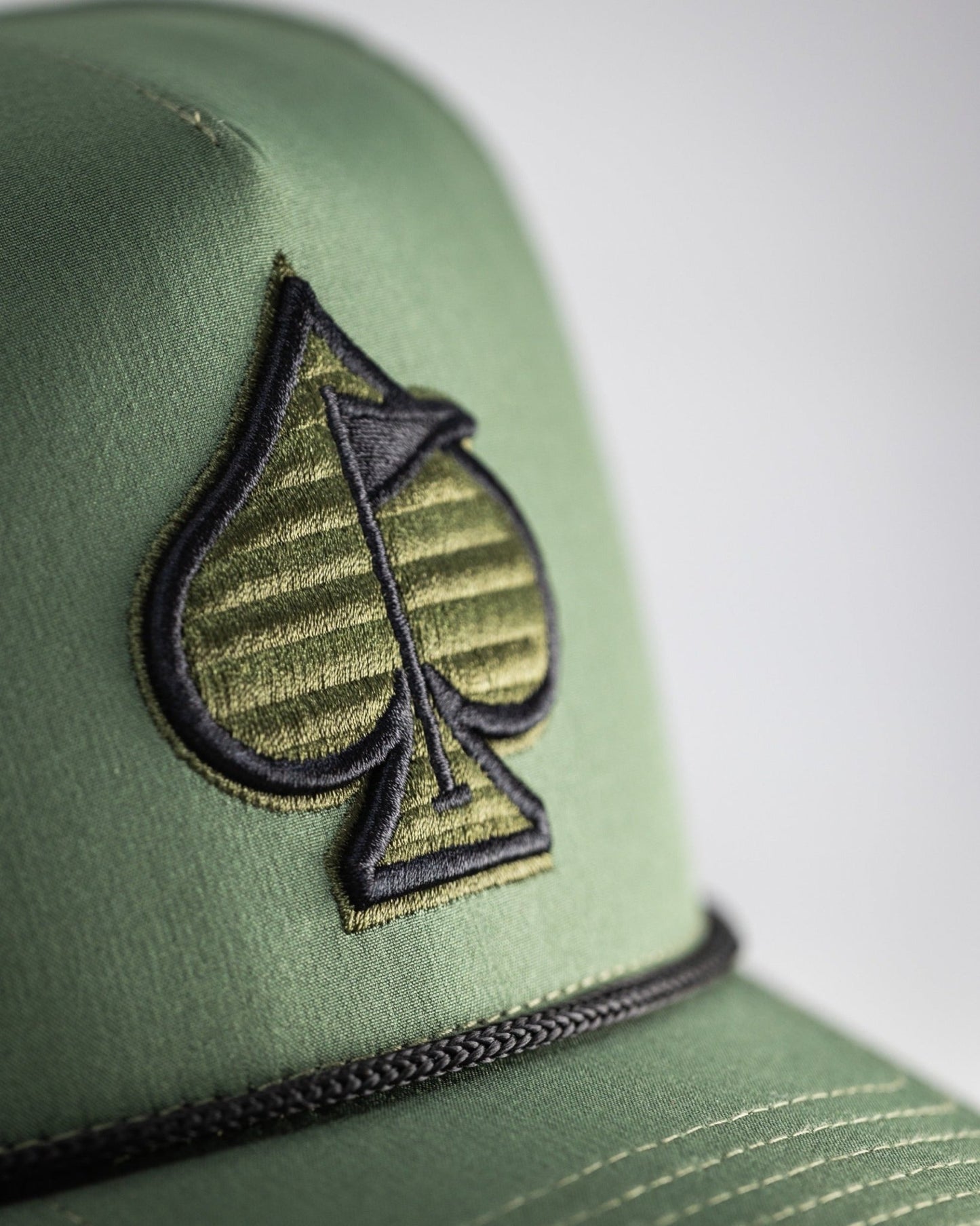 Perforated Rope Hat - Olive - Pins and Aces