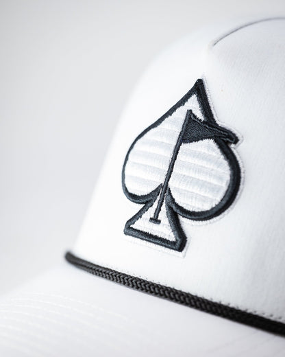 Perforated Rope Hat - White - Pins and Aces