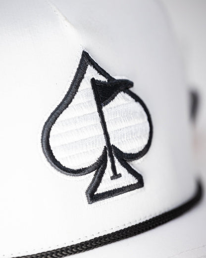 Perforated Rope Hat - White - Pins and Aces