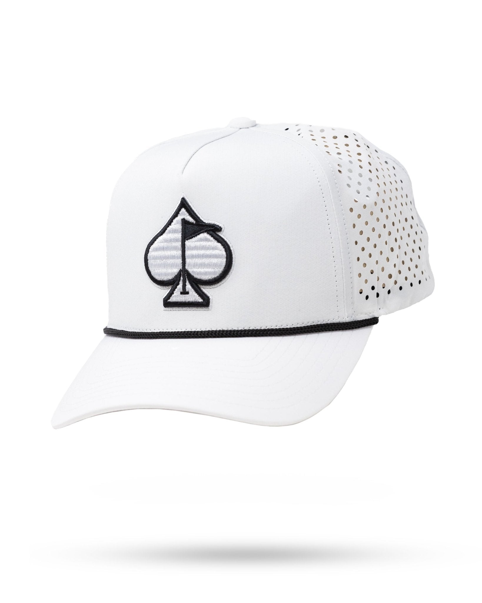 Perforated Rope Hat - White - Pins and Aces