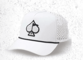 Perforated Rope Hat - White - Pins and Aces