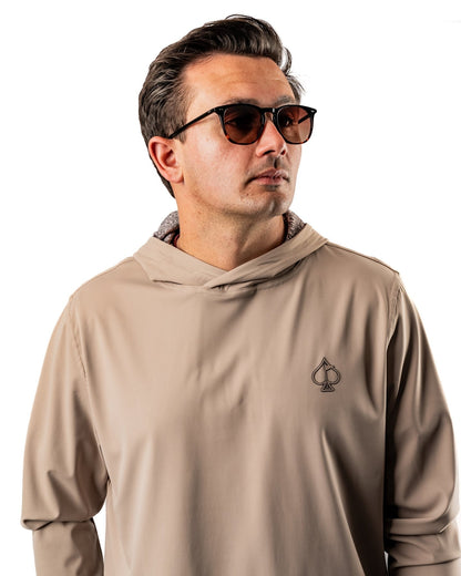 Performance Golf Hoodie - Big Blind Ash - Pins and Aces