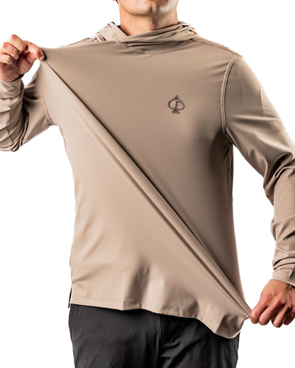 Performance Golf Hoodie - Big Blind Ash - Pins and Aces