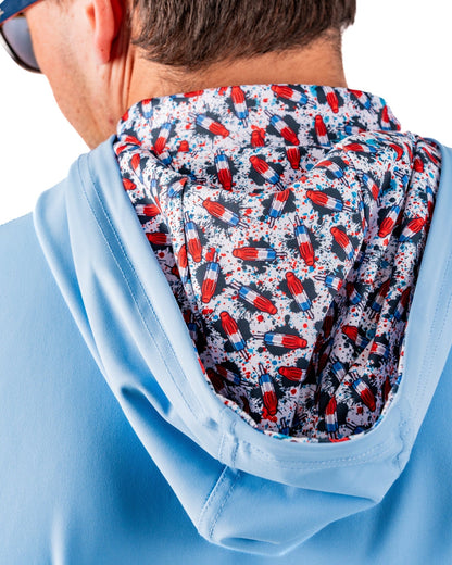 Performance Golf Hoodie - Bomb Pop - Pins and Aces