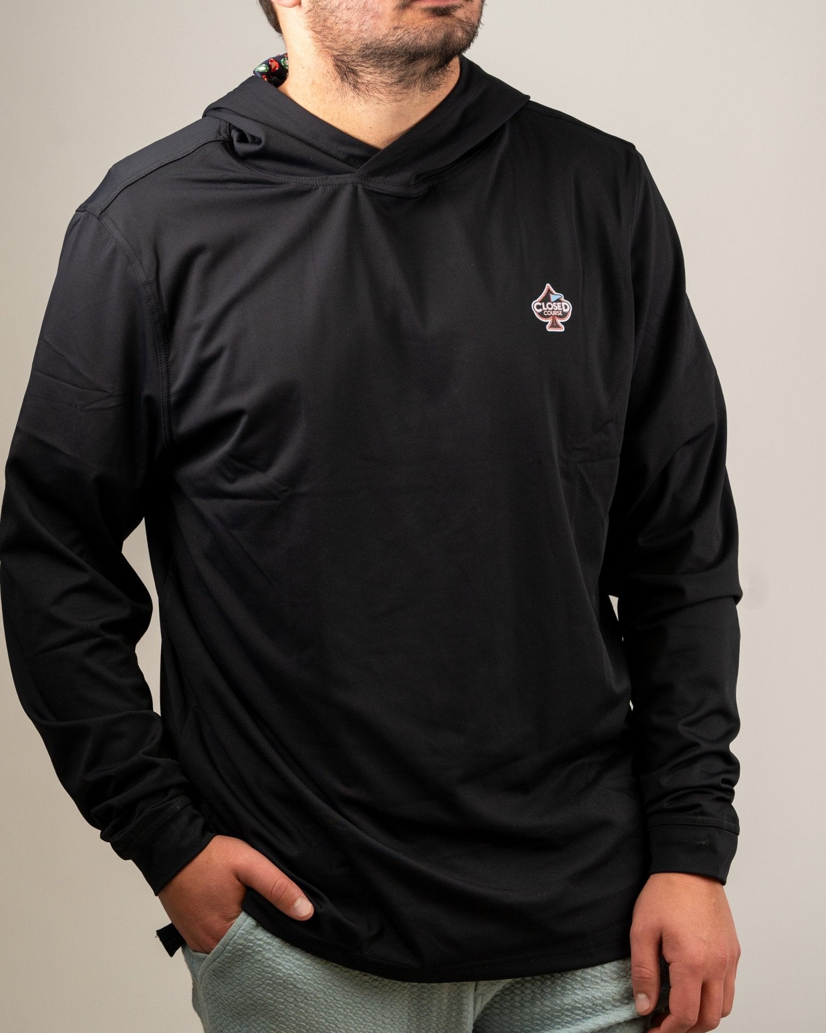 Performance Golf Hoodie - Closed Course - Pins and Aces