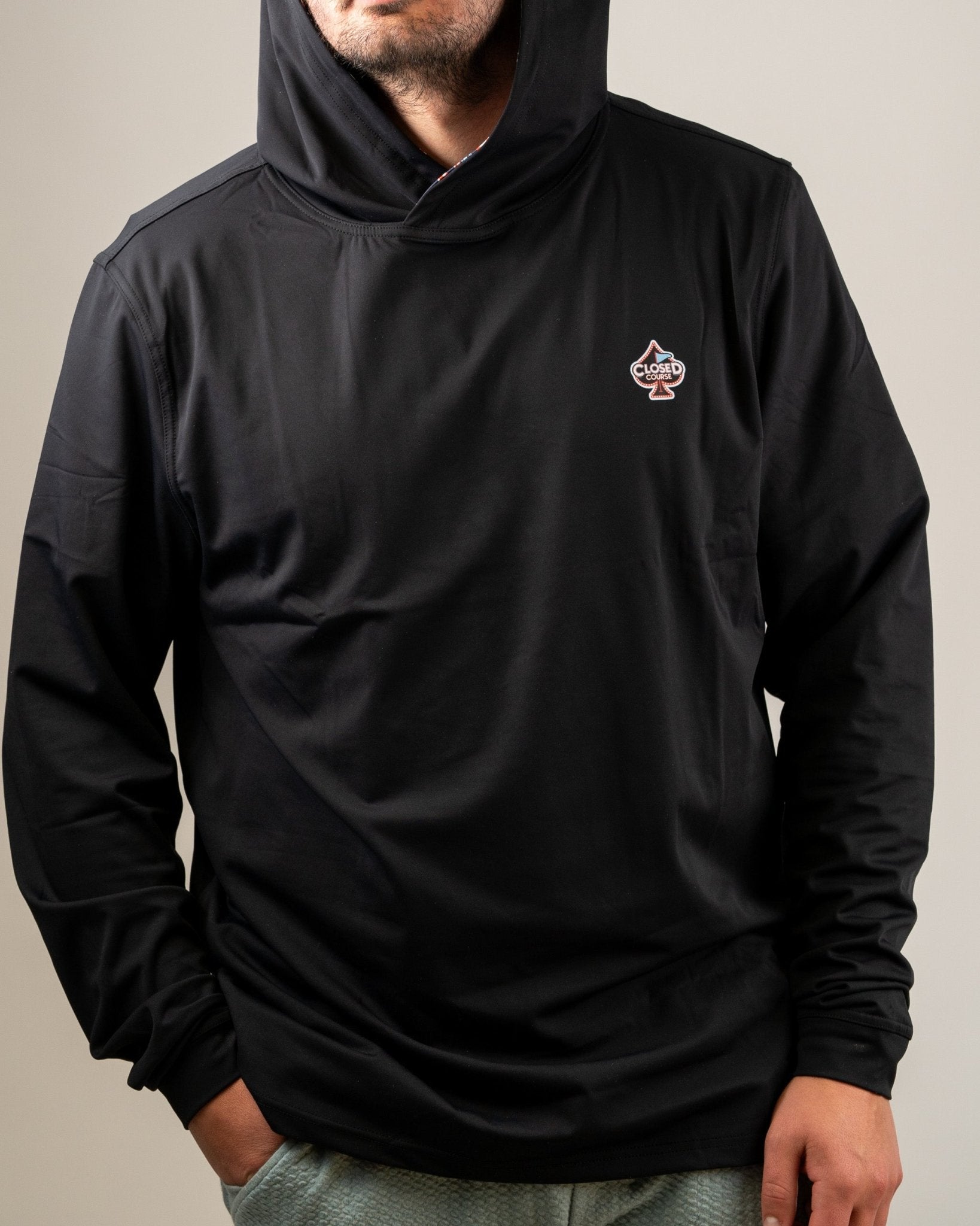 Performance Golf Hoodie - Closed Course - Pins and Aces