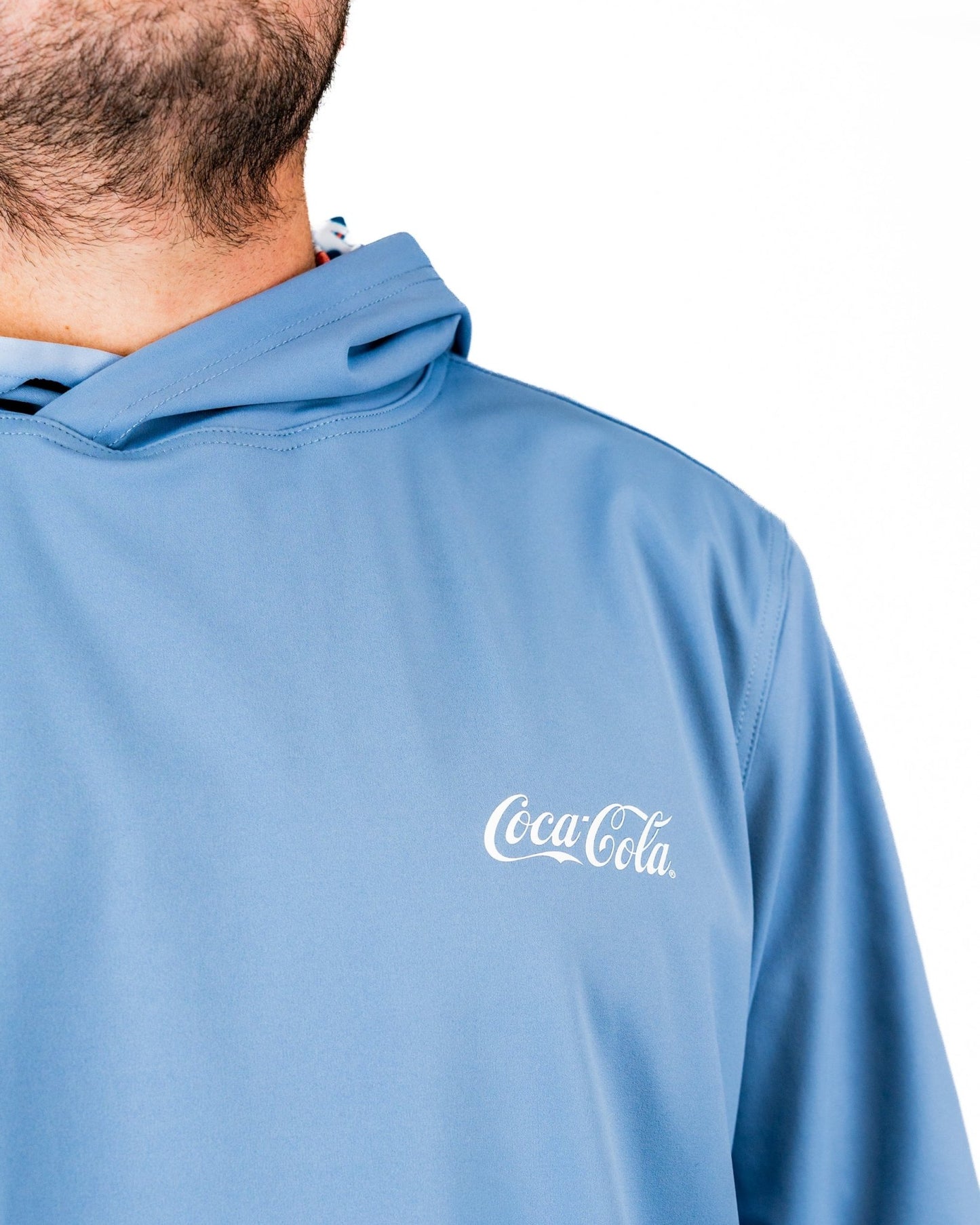 Performance Golf Hoodie - Coca-Cola Glacier Blue - Pins and Aces