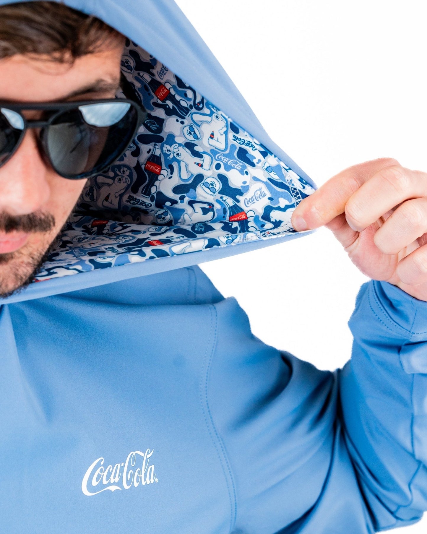 Performance Golf Hoodie - Coca-Cola Glacier Blue - Pins and Aces